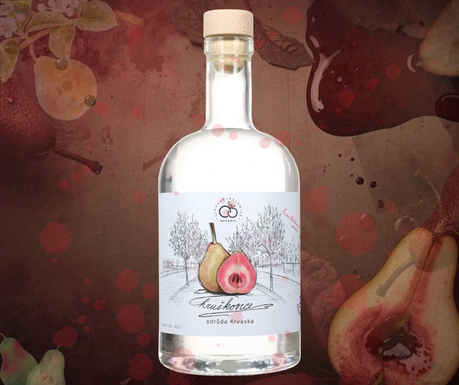 Hruškovice odůrda Krvavka 48% - 500 ml